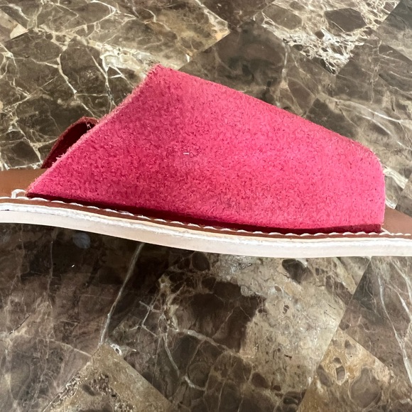 Beach by Matisse Cabana Red Suede Slide Sandals - Picture 10 of 14